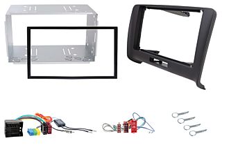 R-D008 Vehicle-specific 2-DIN mounting kit for Audi TT