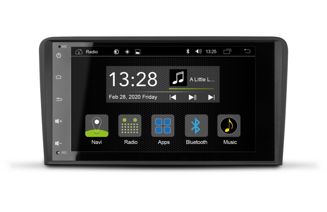 Autoradio für Audi A3 mit Navi, Bluetooth, DAB+